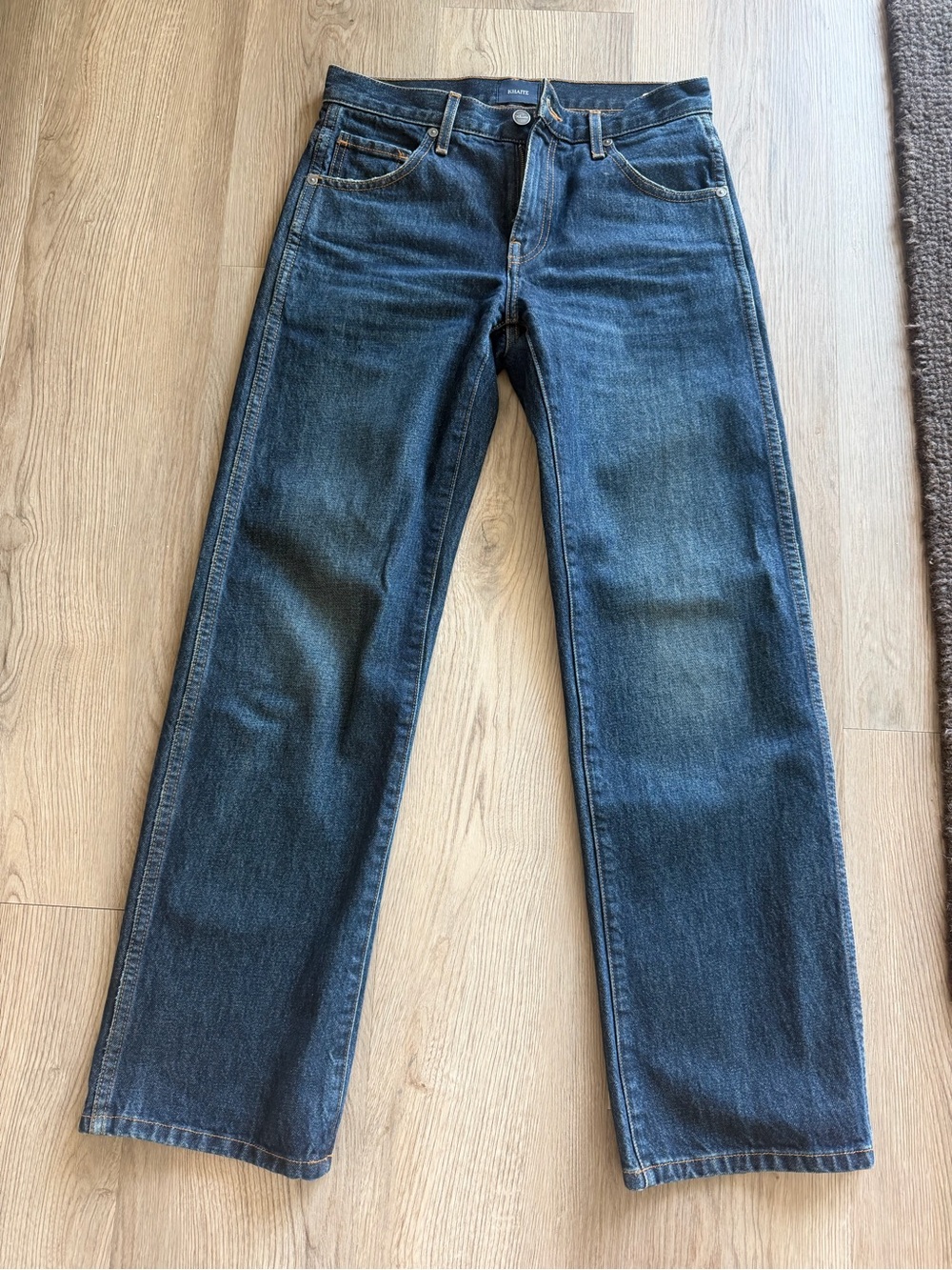 KHAITE Kerrie Crop Wide Leg Jeans